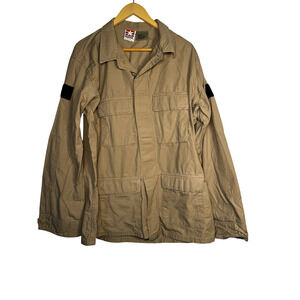 Propper Combat Coat Jacket Mens Large Long Khaki‎ Tactical Military 100% Cotton